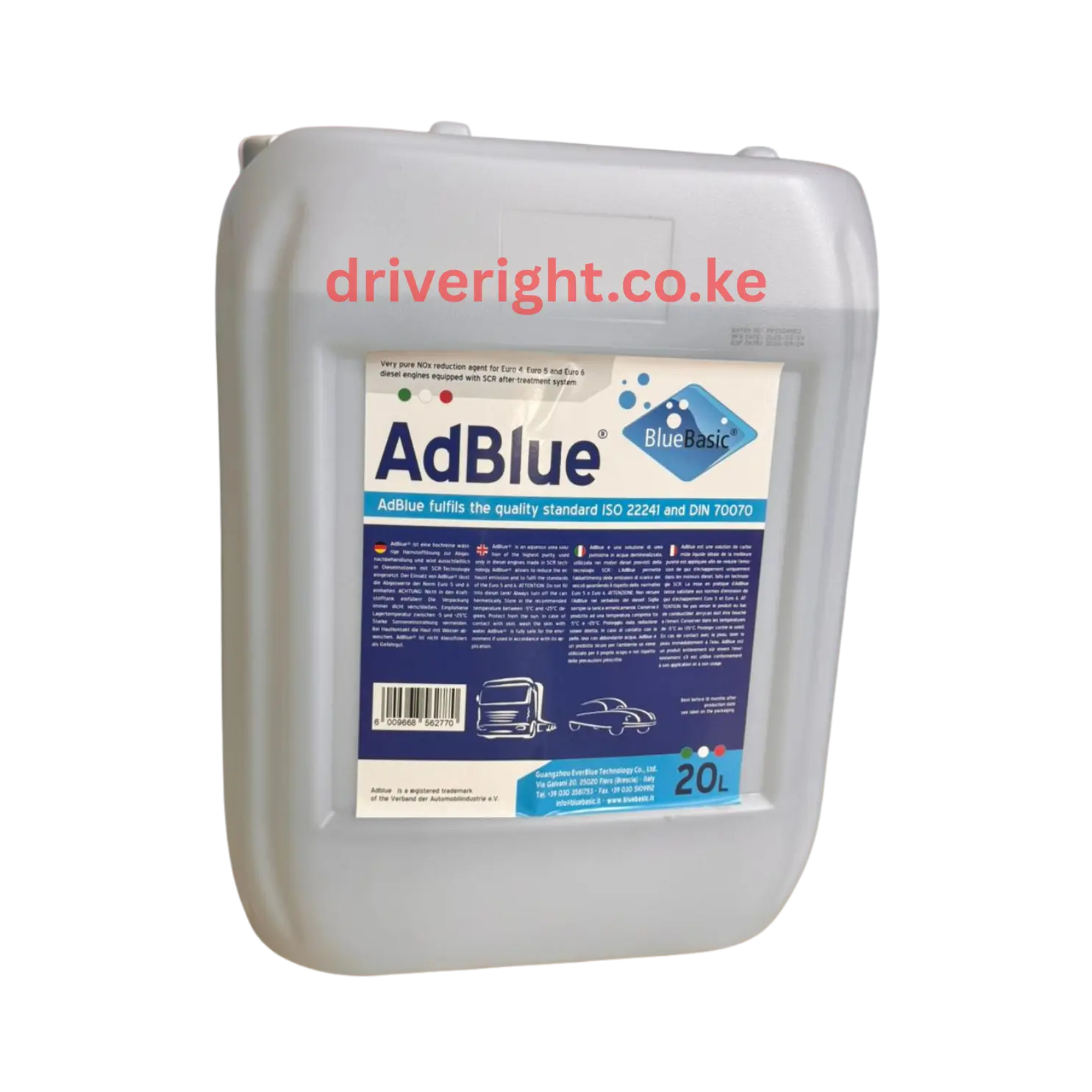 メンテナンス AdBlue 20L Adblue Bluebasic 20L | DriveRight Supplies KE
